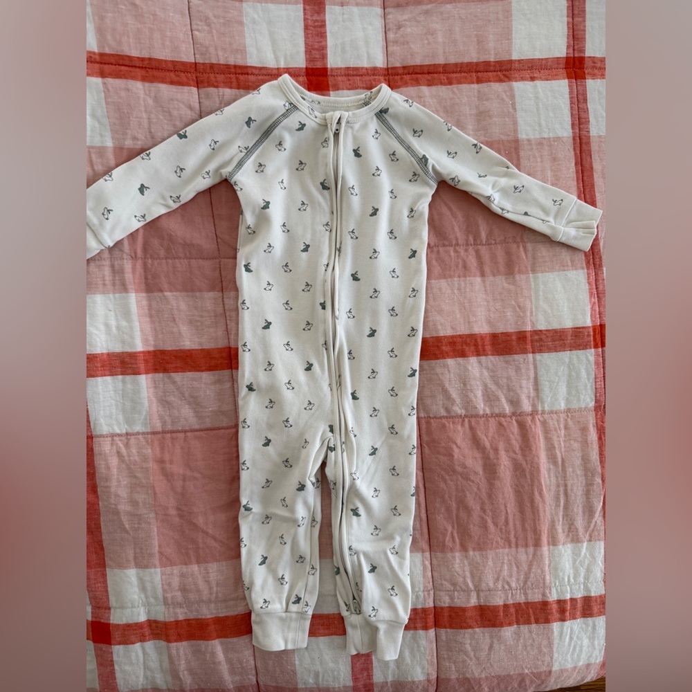 Pehr Baby Footless sleeper | Onesie with cute bunny Print